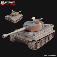 German-Tiger-Tank.png Fichier STL char tigre allemand・Modèle à imprimer en 3D à télécharger, kyoushuneko_miniatures