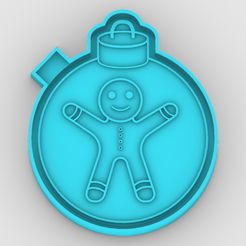 christmas-cookie-ornament_1.jpg christmas cookie ornament GINGERBREAD MAN - freshie mold - silicone mold box