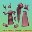List of the STL files in ZIP archive Panoramix