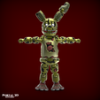 5.png SPRINGTRAP FIVE NIGHTS AT FREDDY'S / PRINT-IN-PLACE WITHOUT SUPPORT