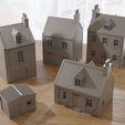 French-Village-Wargaming-Terrain-Intact.jpg Normandy France Village VOLUME 2 Set - Intact & Destroyed