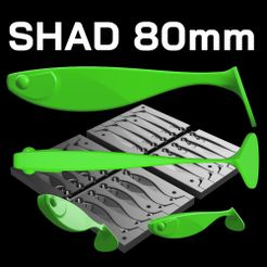 01.jpg STL file MOLD SHAD 80 MM.STL, STEP FILE FOR CNC AND 3D PRINT・3D printing model to download