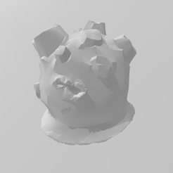 dung.png Fichier 3D gratuit Casque de présage du mangeur d'excréments répugnant・Design pour imprimante 3D à télécharger, guiltyspark10