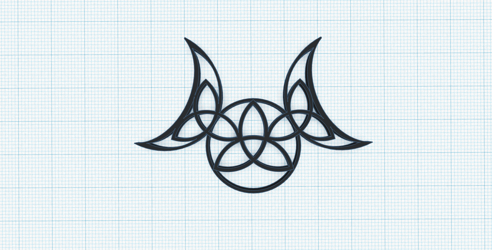 holy-trinity-amulet,-triple-goddess-knot-3.png STL file Triple Goddess Knot Neopaganism symbol, Holy Trinity, phase of the Moon, stages, life cycle, wall decor, talisman, amulet・3D printing model to download, Allexxe