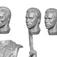 16.jpg TERMINATOR BUST T-800 3D PRINTABLE STL OBJ ZTL