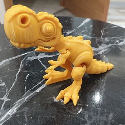 Niedlicher Flexi Print-in-Place T-Rex Dinosaurier