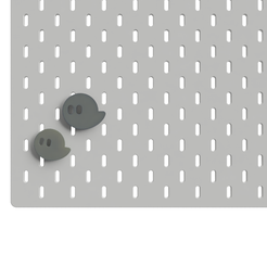 Skadis_2023-Sep-22_12-29-26PM-000_CustomizedView8623719728.png Archivo STL IKEA SKADIS GHOST halloween・Modelo imprimible en 3D para descargar