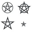 penta-all-top.jpg Pagan Pentagram Cake Topper Candle Holder Collection
