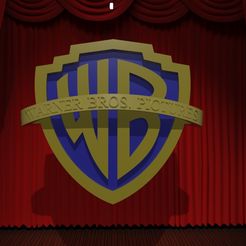 01.jpg Datei STL Warner Bros. Logo・Modell für 3D-Druck zum herunterladen