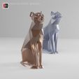 low-poly-cat-6.jpg Low poly Egyptian cat | OFFICE AND HOME DECOR