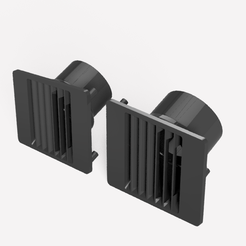 vent-v11.png STL file Mopar A Body 67-76 Dash Defrost Vents (modified)・3D printable model to download