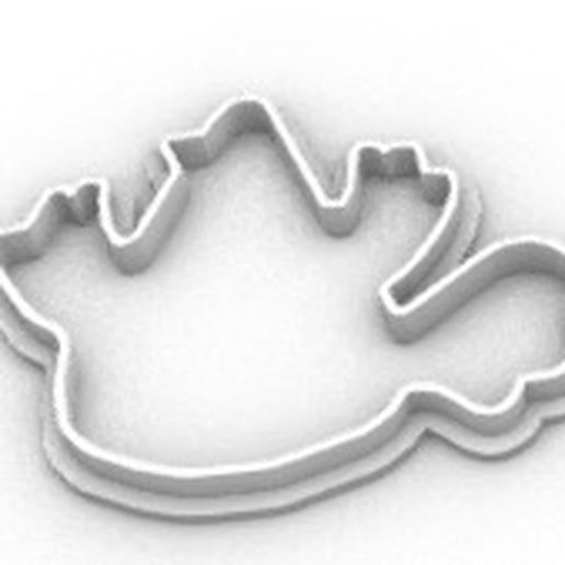 cut cookies happy hen 3D model