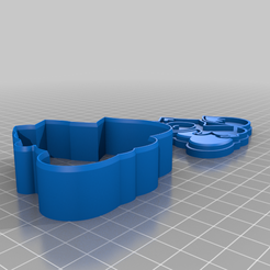 love_squirrel_cookie_cutter.png Free 3D file Love squirrel cookie cutter・Template to download and 3D print