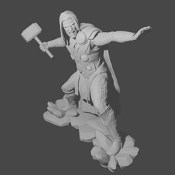 Thor.png 3D-Datei Thor - Gott des Donners kostenlos・3D-druckbare Vorlage zum herunterladen, daneyther