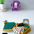 8-mini-flexi-hand-coffin-case-stl-3d-print.png Flexi Hand Pet in a Coffin Keychain / Multicolor