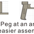 if Cut Peg at an angle for easier assembly 1/144 90mm Assault Rifle
