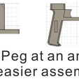 if Cut Peg at an angle for easier assembly 1/144 90mm Saldırı Tüfeği