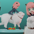 CUATRO_.png STL file Anya y Bond fanart・3D printing model to download