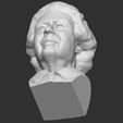 24.jpg Queen Elizabeth II bust 3D printing ready stl obj