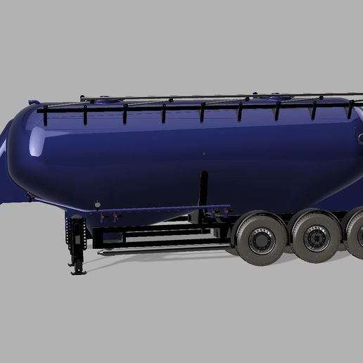 Horizontal silo trailer Cement silo M1/14