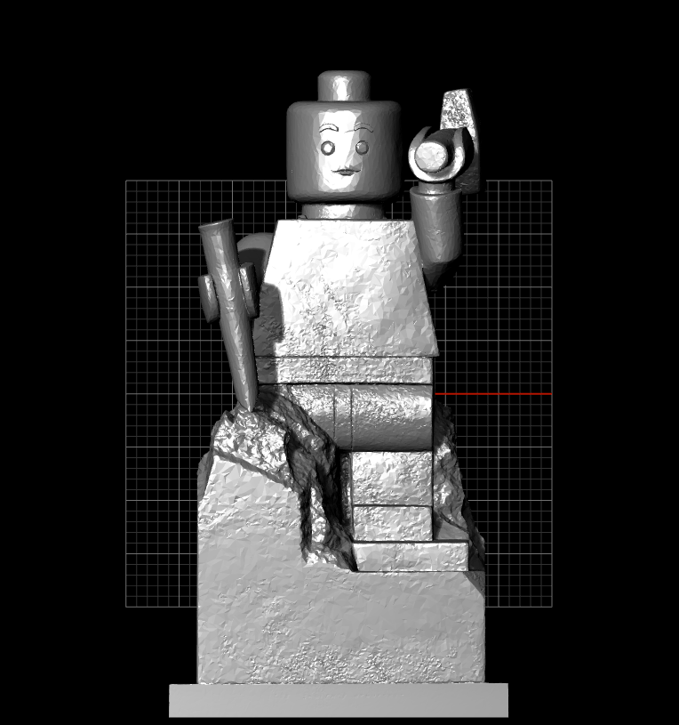 STL file Lego Stone Statue ( Lego Minifigure Compatible )・Design to ...