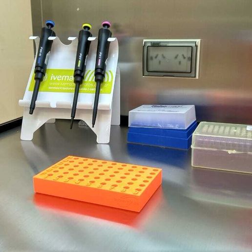 🧰 Eppendorf tube rack 6x9 UN・ STL File for 3D printing・Cults