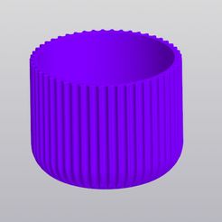 1.jpg Fichier 3D Jardinière rayée・Modèle à télécharger et à imprimer en 3D