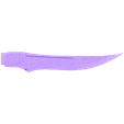 blade_detailed.stl Catspaw Blade Dagger