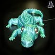 IMG_27399.jpg Cute Crocodile Figurine