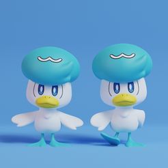quaxly-render.jpg Pokemon - Quaxly with 2 poses