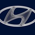 27.jpg Hyundai Badge 3D Print