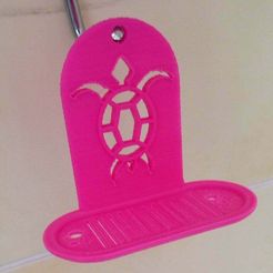 IMG_4619.JPG Free STL file Turtle soap hanger・3D printer design to download
