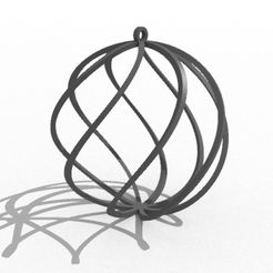 boule de noel.jpg Fichier STL boule de noël / Christmas ball・Plan à imprimer en 3D à télécharger