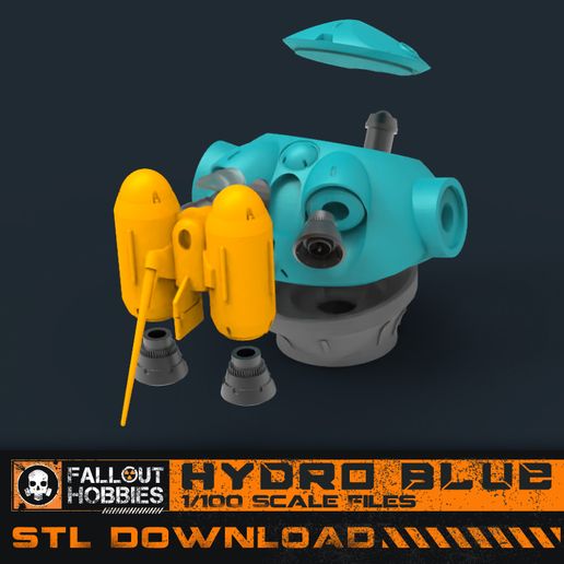 Torso-1.jpg Datei 3D Hydro Blue Mecha Anzug・Design für 3D-Drucker zum herunterladen, FalloutHobbies