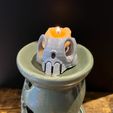 IMG_9800.jpg Skull Candle Holder with Brain Mold Set - 3D Printable STL Files