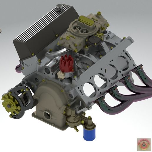 フォード Ford427 Wedge □エンジン ミニチュア 限定版 リバティ