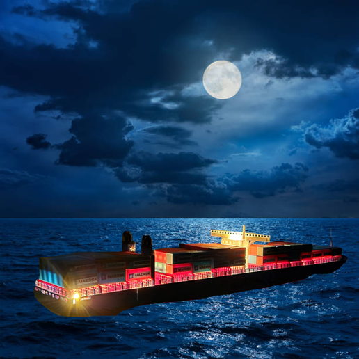 🚢 MAERSK LINE Container Ship – STL Model for 3D Printing 80 cm
