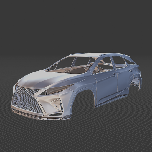 Lexus RX F Sport 2020 Body Ready for 3D Printing