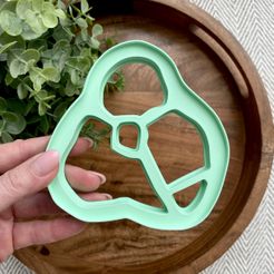 Cutty Clay stl ham shaped clay and cookie cutter for coasters and cookies making, stl file to download for 3d printing