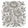 adesign-56.1.jpg Peony Bloom Cluster Clay Roller – Embossed Texture STL for Pottery, Polymer Clay & Slab Work
