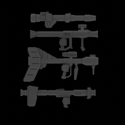 HeavyWeaponsSideOrtho.png STL-Datei Zeon Heavy Weapons für Space Marines・Vorlage für 3D-Druck zum herunterladen
