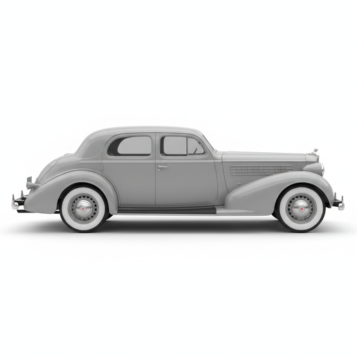 Packard Super Eight (1937) low poly car STL, beginner friendly car STL, European supercar STL, car lamp STL, wagon STL, street racing car STL, electric car STL, coupe STL, custom wheels car STL, tuned car STL, slot car STL, hypercar STL, car 3D model, 201