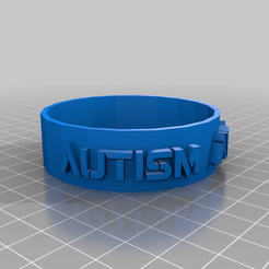 autism_awareness_tpu_bracelet.png Autism Awareness flexible bracelet
