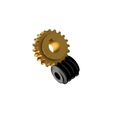 CD30İ20WHGK1.jpg Worm Gear - Center D. 30 mm - Ratio   15 & 20 - Worm with Hole