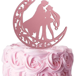 cake_Topeer_Sailor_Moon.png STL file Sailor Moon cake topper・3D printing model to download