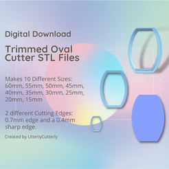Pink-and-White-Geometric-Marketing-Presentation-Instagram-Post-Square.png 3D file Trimmed Oval Clay Cutter - STL Digital File Download- 10 sizes and 2 Cutter Versions・3D printer model to download, UtterlyCutterly