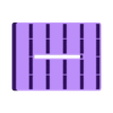 20Fächer halbe Höhe.stl Лоток для инструментов модульный