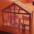 Backlit.jpg Papercraft Nativity Scene