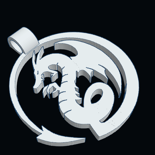Dragon Pendant 3D model