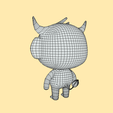 Wireframe-2.png Cartoon Character - Angry Cow